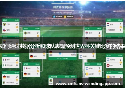 如何通过数据分析和球队表现预测世界杯关键比赛的结果