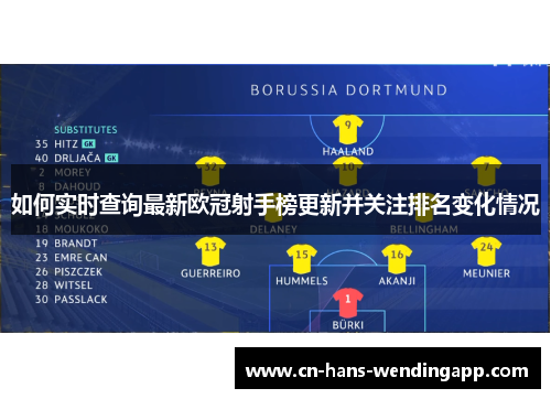 如何实时查询最新欧冠射手榜更新并关注排名变化情况