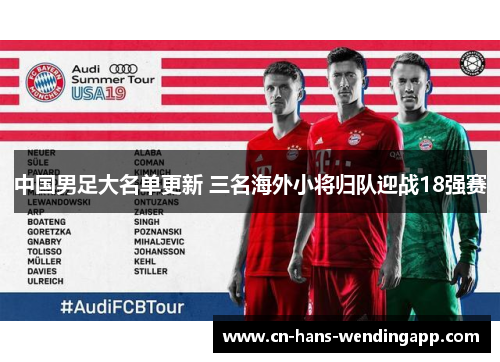 中国男足大名单更新 三名海外小将归队迎战18强赛