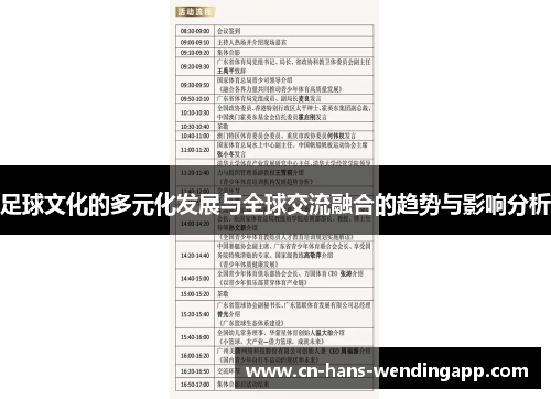 足球文化的多元化发展与全球交流融合的趋势与影响分析